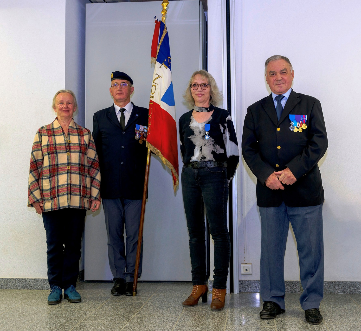 de G à D Christine Bernot Conseillère Régionale Occitanie, Jean-Philippe Le Coz, Isabelle Andréo, Jean-Claude Zytka